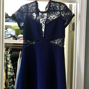 Express brand. short and flare. Very flattering!